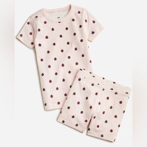 NWOT Crewcuts Light Pink Ladybug Pajama Set